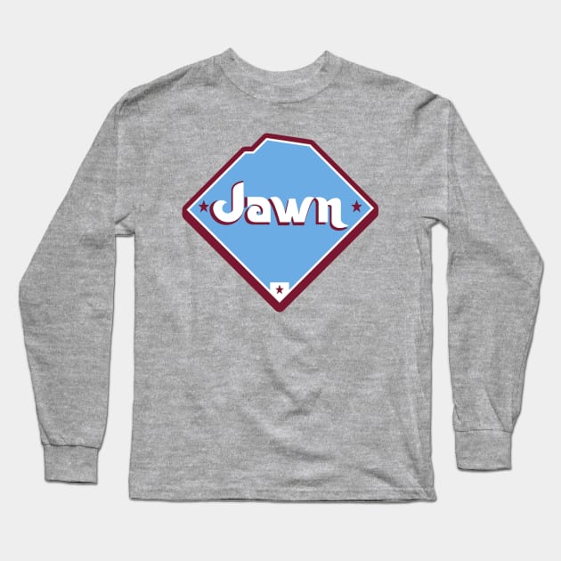 The Baseball Jawn Long Sleeve T-Shirt by Tailgate Team Tees